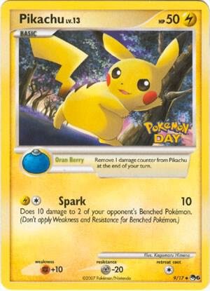 Pikachu (Pokemon Day Stamped) POP Series 6