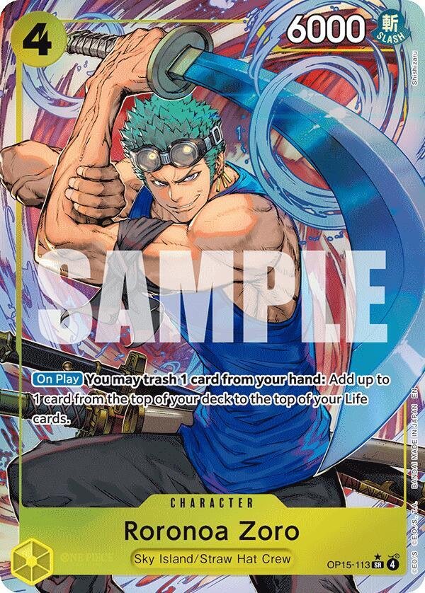 Roronoa Zoro (OP15 113) (Alternate Art) Adventure on Kami's Island