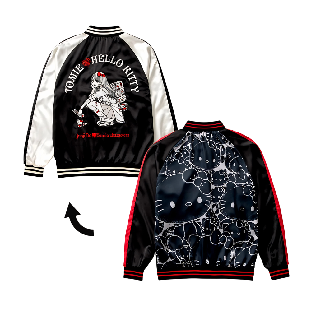 Tomie Sukajan Reversible Jacket Gal Tomie x Hello Kitty