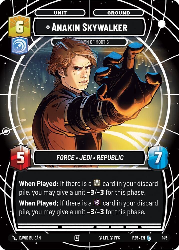 Anakin Skywalker Champion of Mortis Sector and Regional Promos Season 1