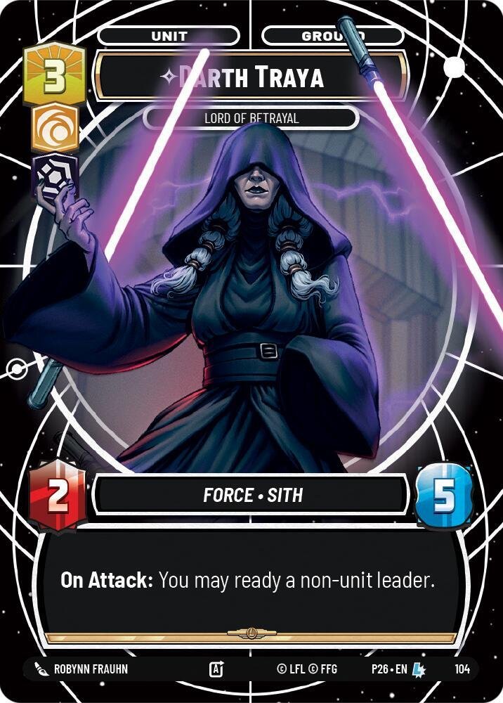 Darth Traya Lord of Betrayal Sector and Regional Promos Season 1