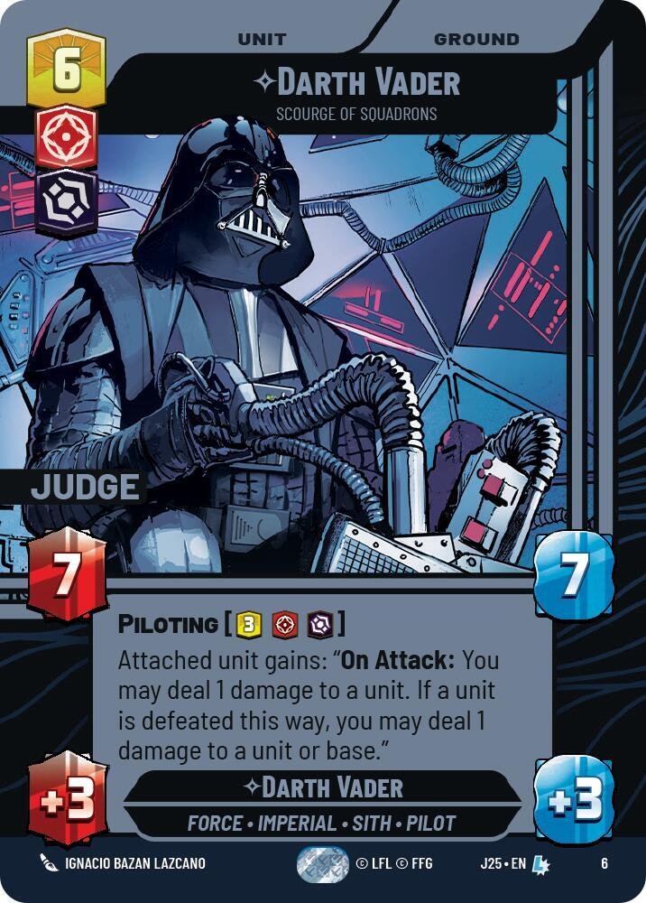 Darth Vader Scourge of Squadrons Judge Promos
