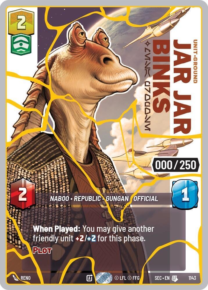 Jar Jar Binks Mesa Propose (Serialized) (Gold)