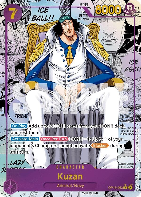 Kuzan (Manga) The Time of Battle (OP16)