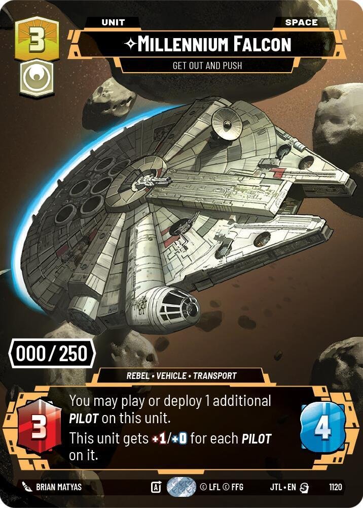 Millennium Falcon Get Out And Push (Serialized)