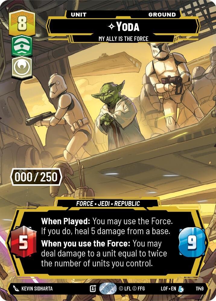 Yoda My Ally is the Force (Serialized)