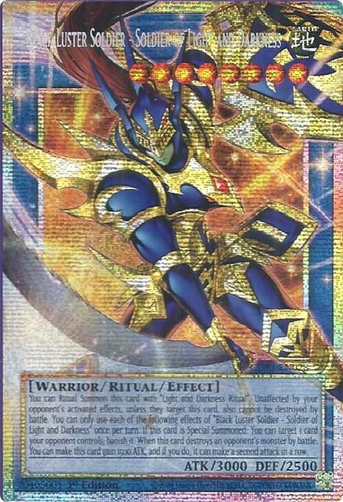 Black Luster Soldier Soldier of Light and Darkness (Starlight Rare) (Extended Art)