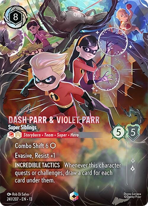 Dash Parr & Violet Parr Super Siblings (Enchanted)