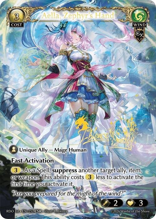 Grand Archive TCG Aella, Zephyr's Hand (CSR)