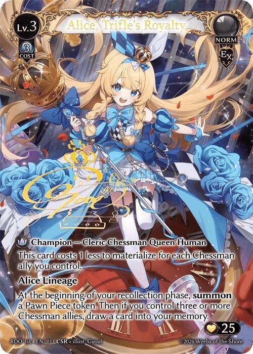 Grand Archive TCG Alice, Trifle's Royalty (CSR)