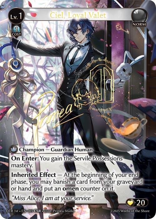 Grand Archive TCG Ciel, Loyal Valet (CSR)