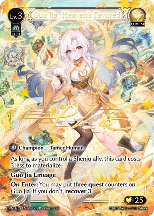 Grand Archive TCG Guo Jia, Heaven's Favored (CSR)