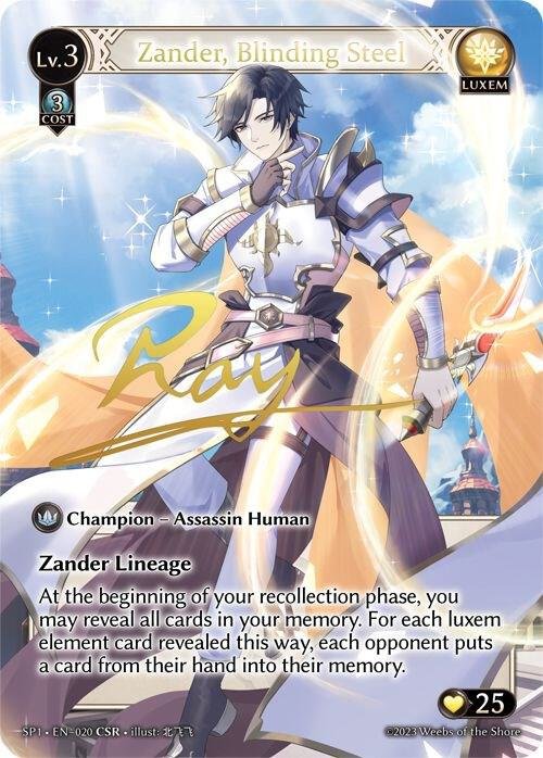 Grand Archive TCG Zander, Blinding Steel (CSR)
