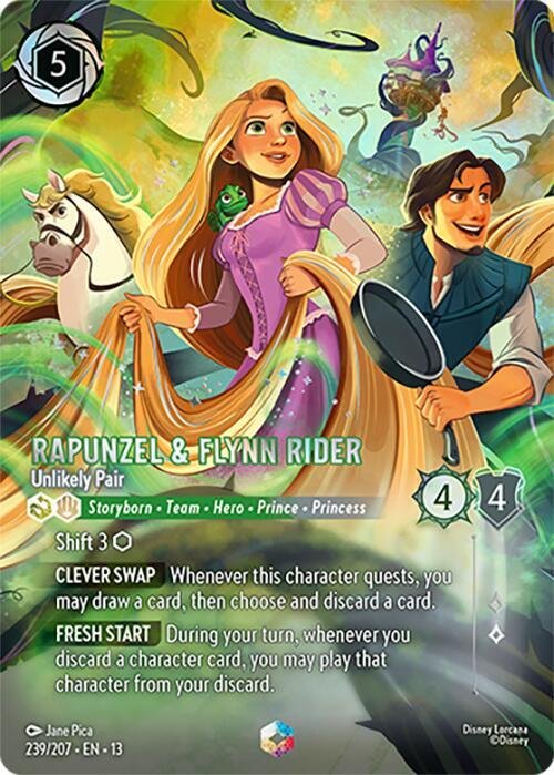 Rapunzel & Flynn Rider Unlikely Pair (Enchanted)