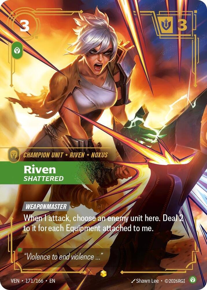 Riven, Shattered (Overnumbered) Vendetta