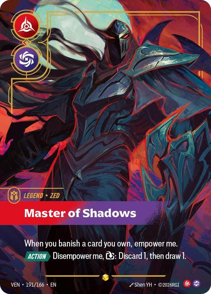 Zed Master of Shadows (Overnumbered) Vendetta