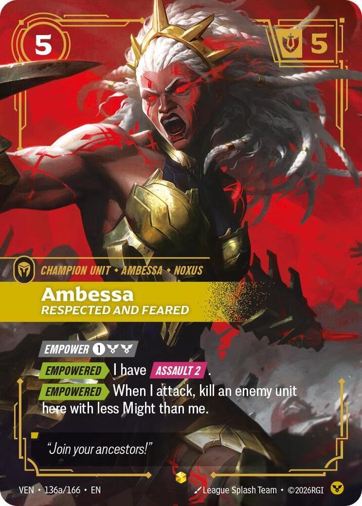 Ambessa Respected and Feared 136a Vendetta