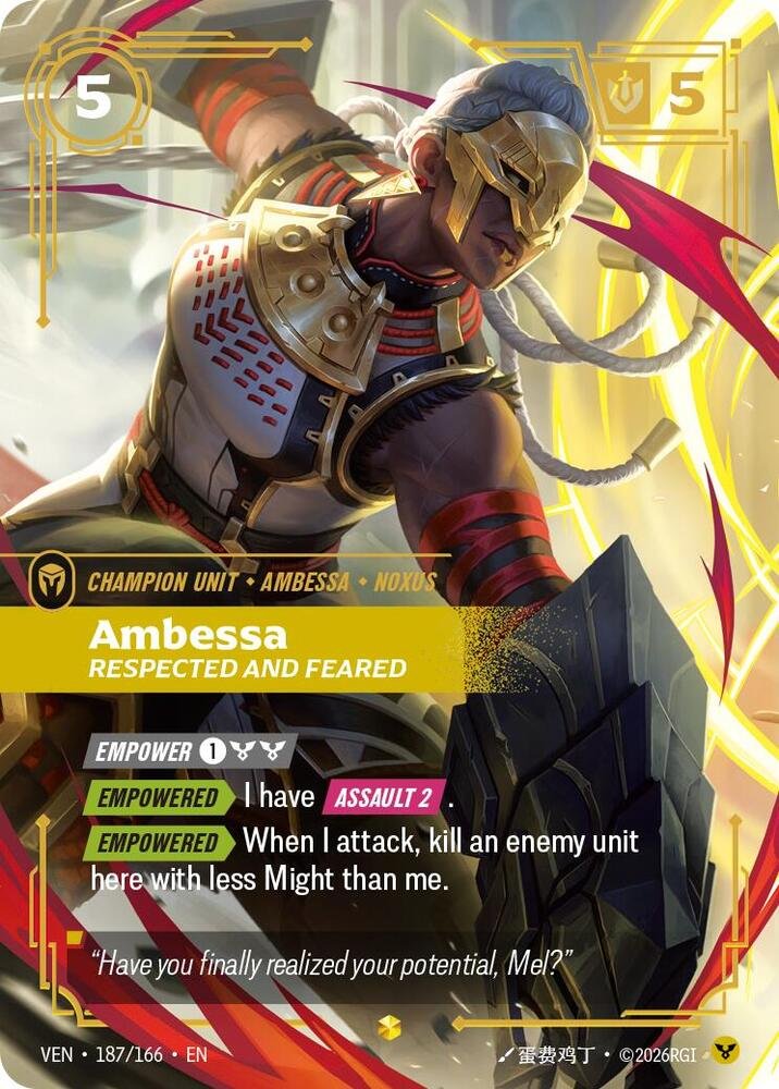 Ambessa Respected and Feared 187 Overnumbered
