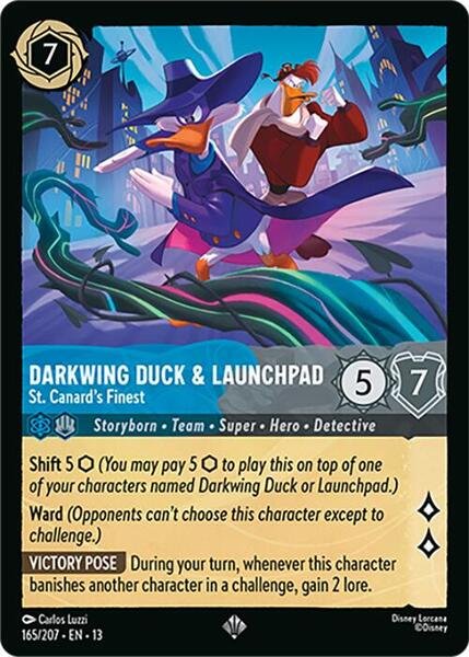 Darkwing Duck and Launchpad St Canards Finest