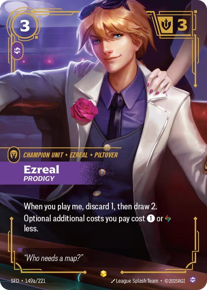 Ezreal Prodigy Alternate Art Spiritforged