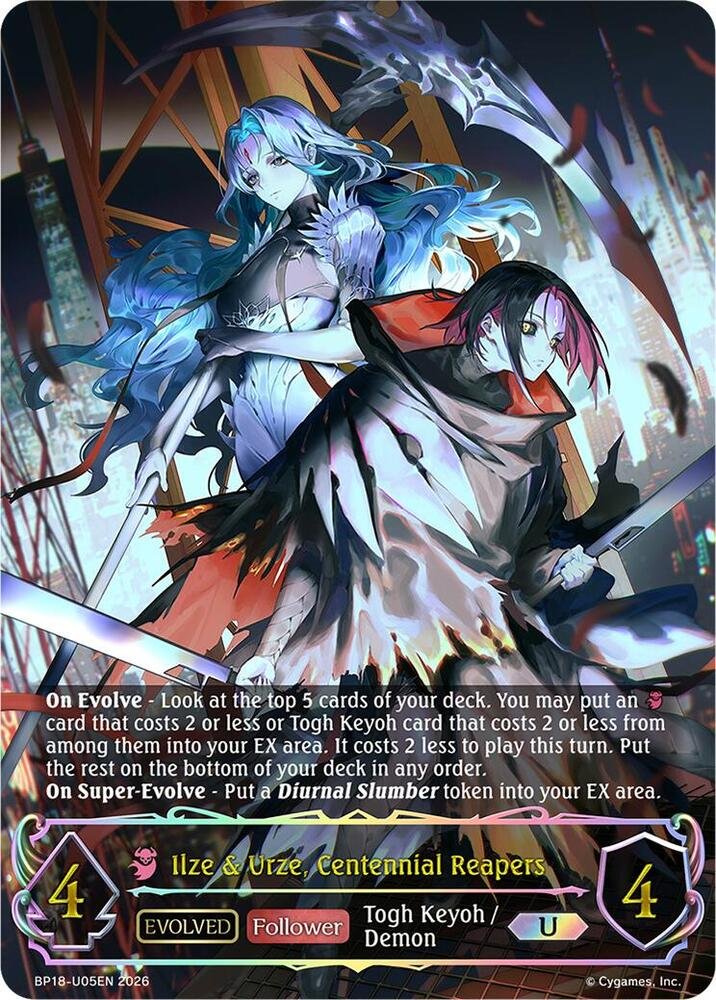 Ilze and Urze Centennial Reapers Evolved U