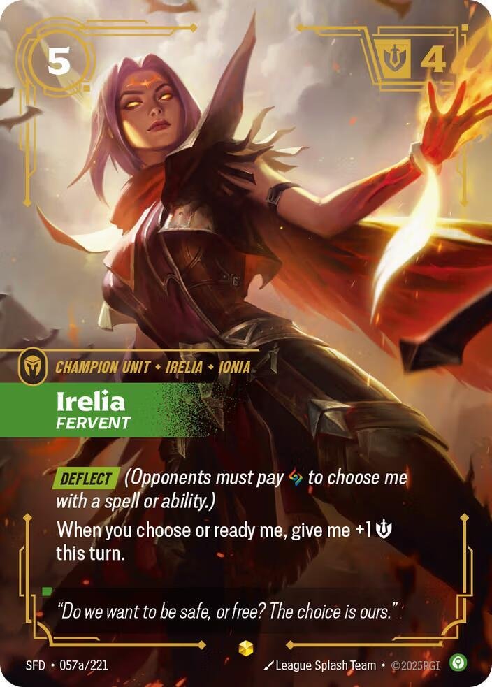 Irelia Fervent Alternate Art Spiritforged