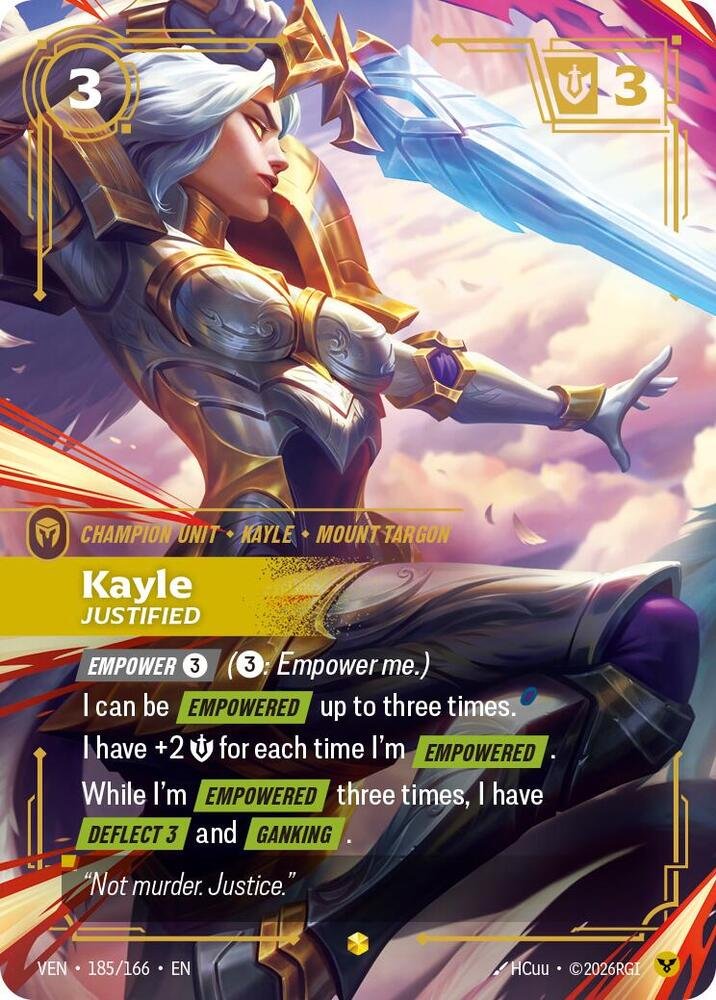 Kayle Justified 185 Overnumbered