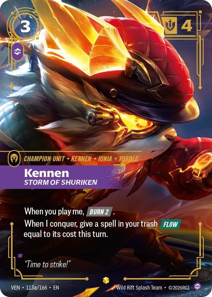 Kennen Storm of Shuriken Alternate Art Vendetta
