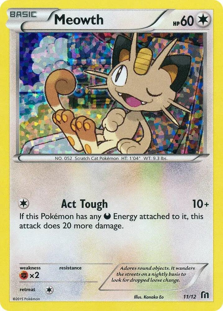 Meowth 11 McDonalds Promos 2016