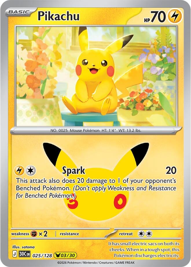 Pikachu 025 30th Celebration