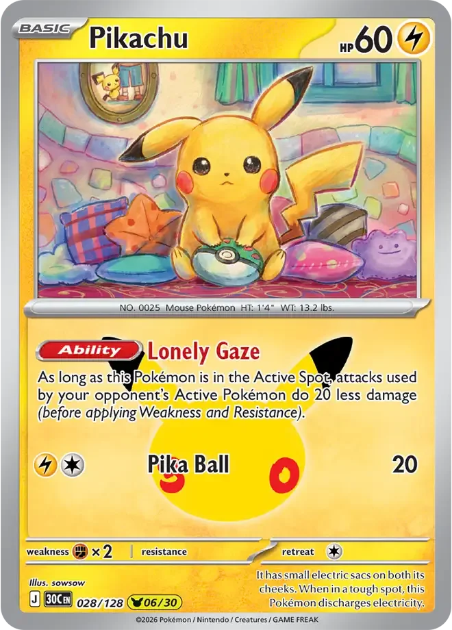 Pikachu 028 30th Celebration