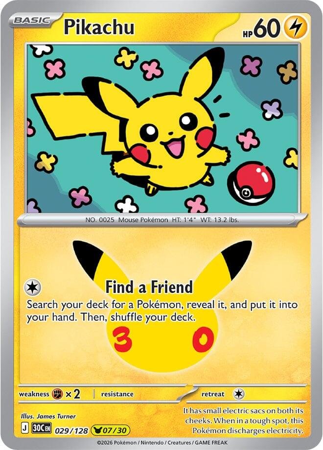Pikachu 029 30th Celebration