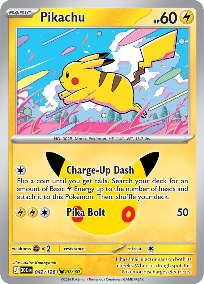 Pikachu 042 30th Celebration