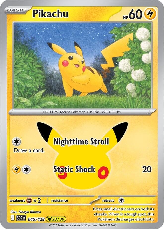 Pikachu 045 30th Celebration