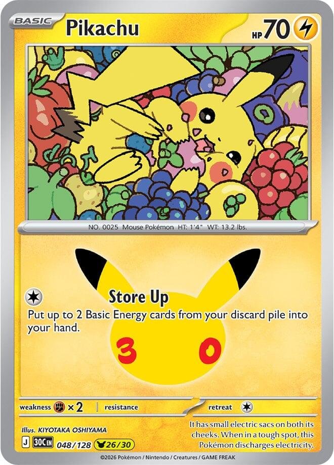 Pikachu 048 30th Celebration