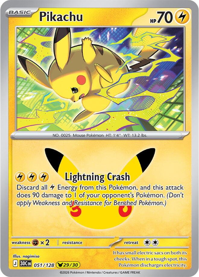 Pikachu 051 30th Celebration
