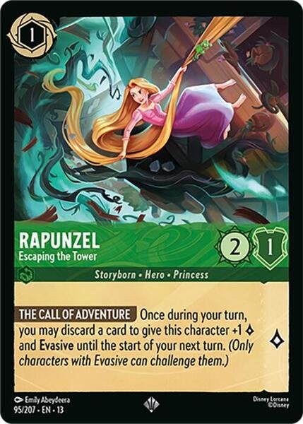 Rapunzel Escaping the Tower