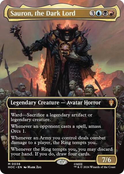 Sauron the Dark Lord Classic Artist Borderless