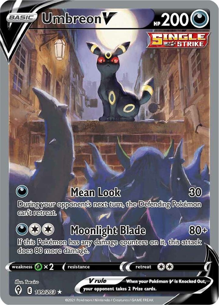 Umbreon V 189 Evolving Skies