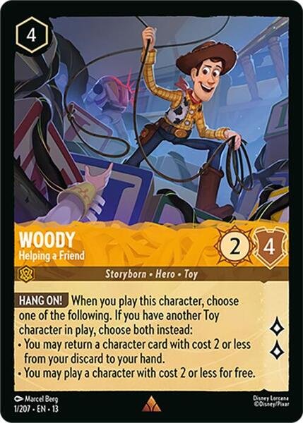 Woody Helping a Friend