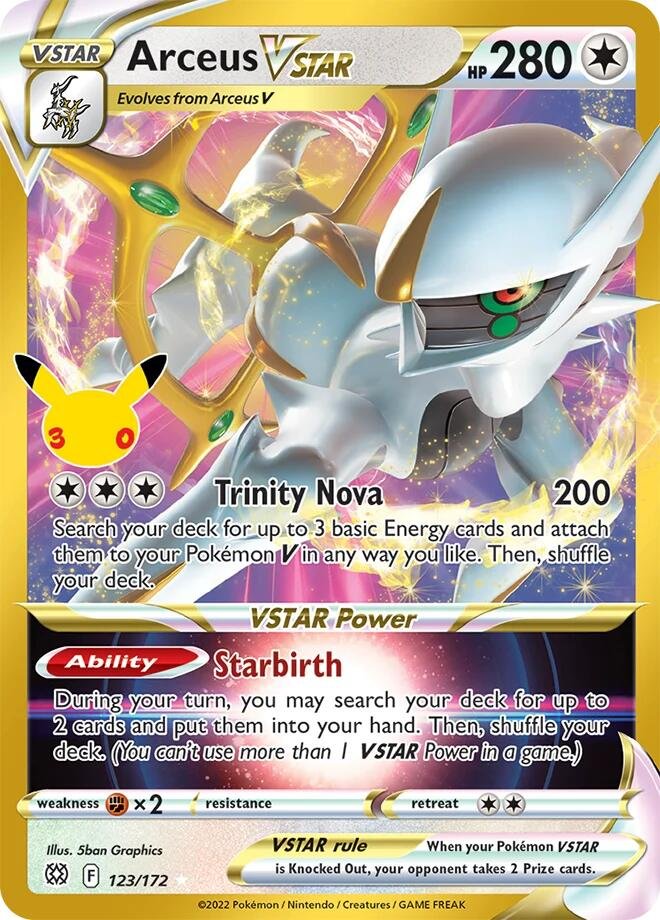 Arceus VSTAR 123 30th Celebration Classic Collection