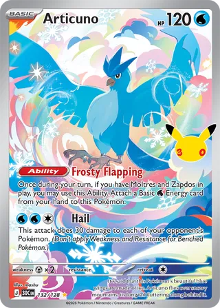 Articuno 132 30th Celebration
