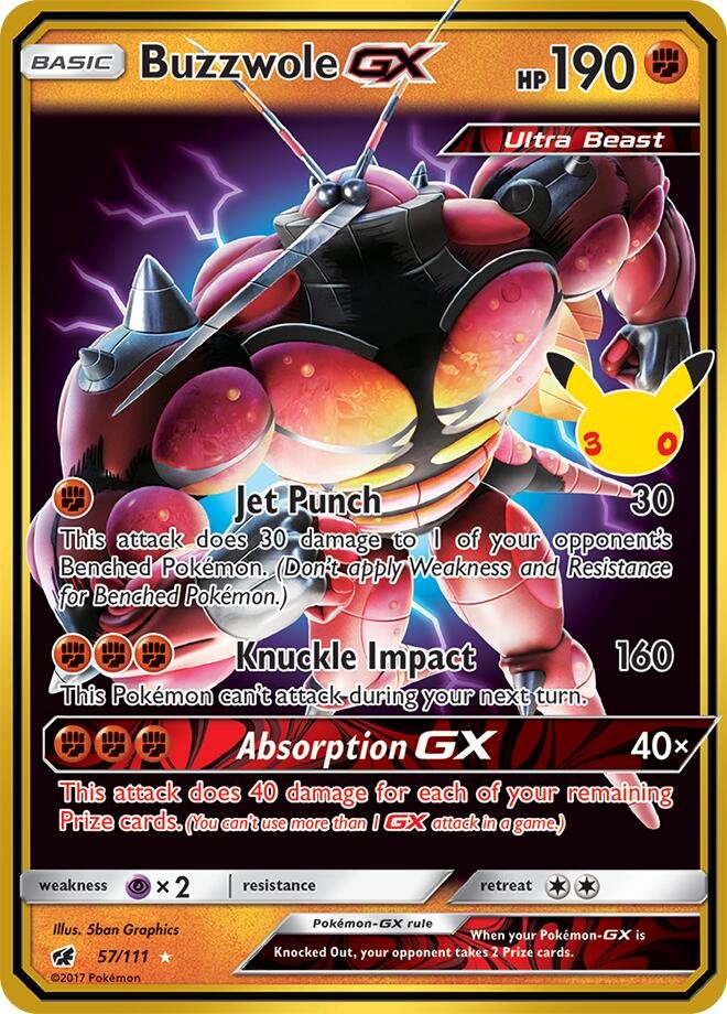 Buzzwole GX 57 30th Celebration Classic Collection