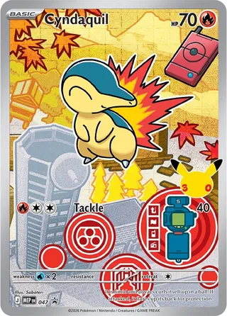 Cyndaquil 047 First Partner Illustration Collection