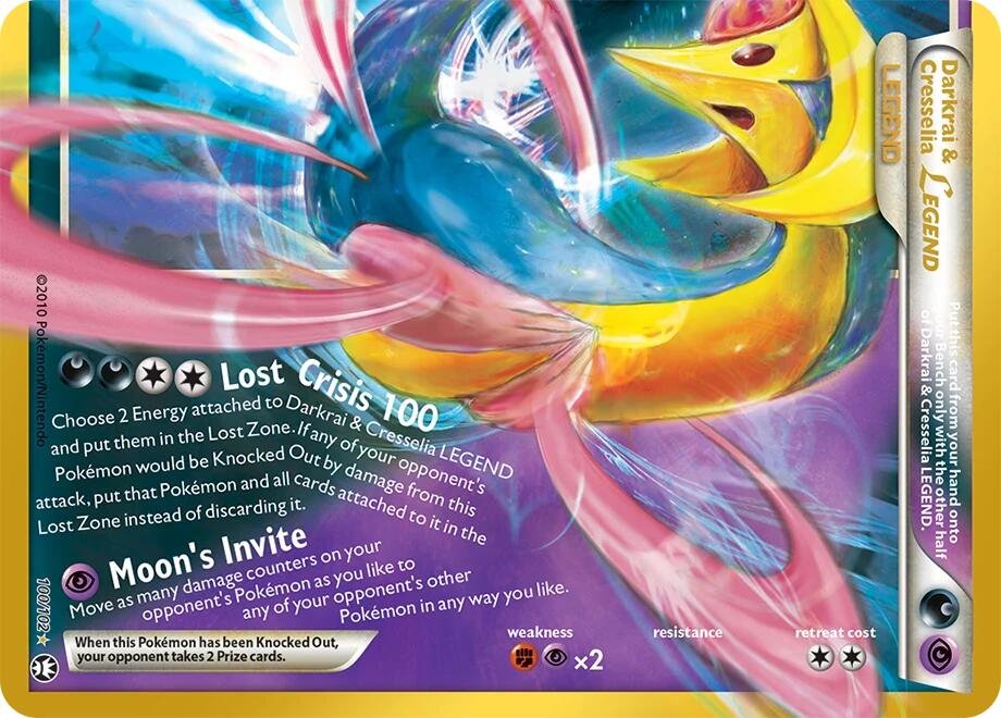 Darkrai and Cresselia Legend Bottom 100 30th Celebration Classic Collection