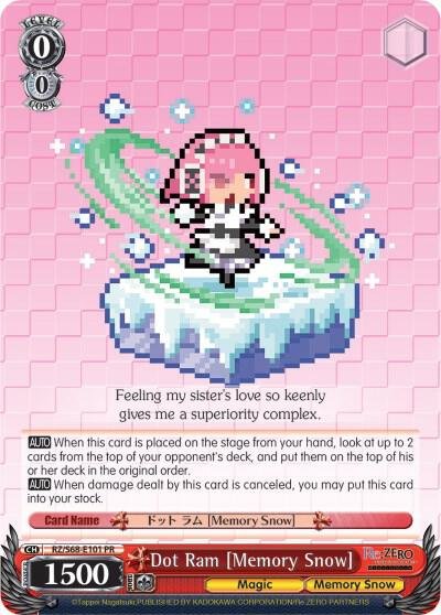 Dot Ram Memory Snow Weiss Schwarz Re Zero