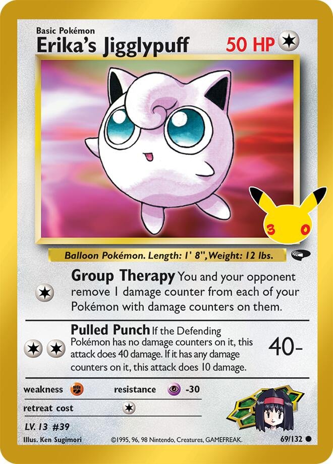 Erikas Jigglypuff 69 30th Celebration Classic Collection
