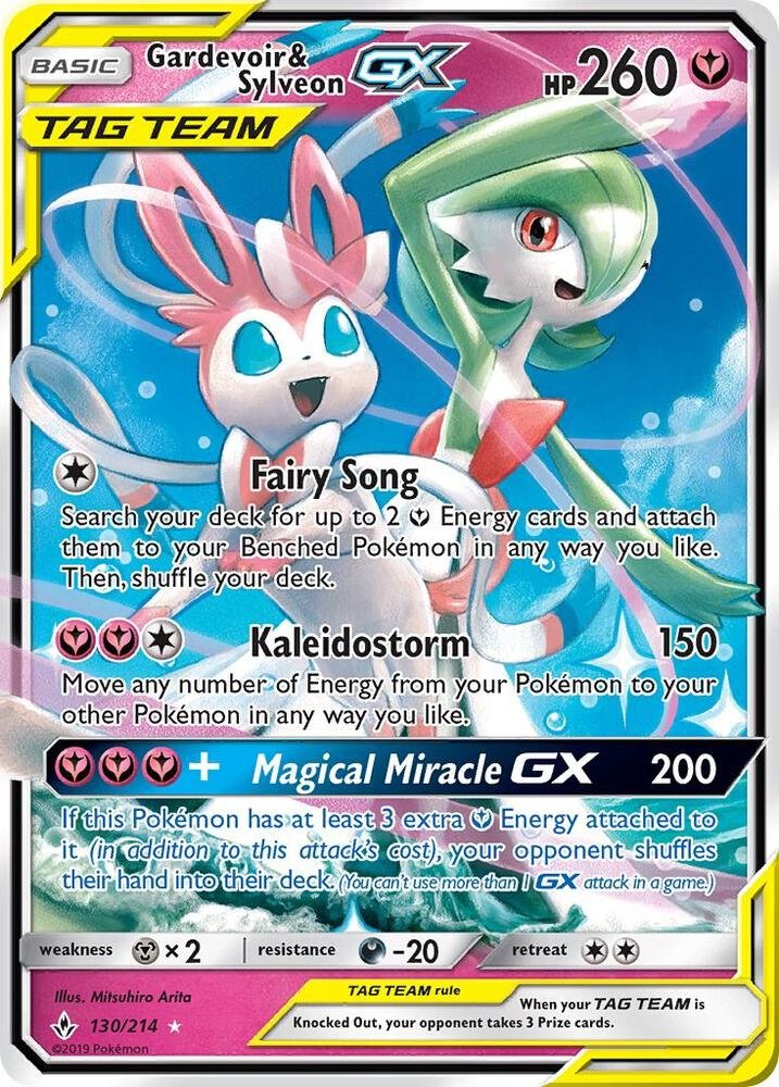Gardevoir and Sylveon GX 130 Unbroken Bonds