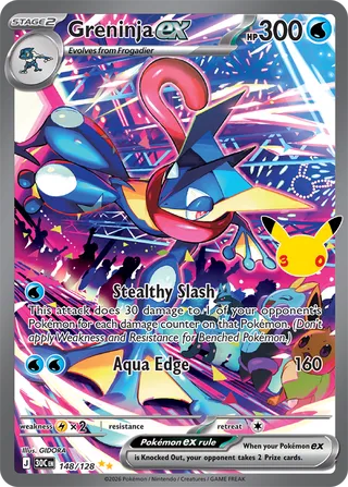 Greninja ex 148 30th Celebration