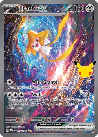 Jirachi ex 155 30th Celebration